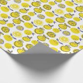 Zomerse Sinaasappels: Stijlvol fruitpatroon. Cadeaupapier (Hoek)