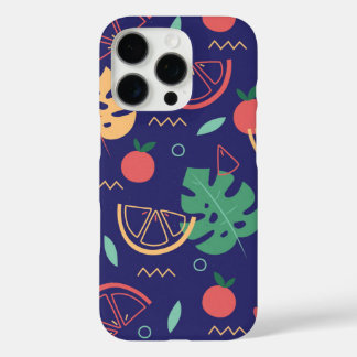 Zomerse tropische grafische kleurrijke patroon iPhone 16 pro hoesje