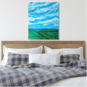 ZOMERSE UITZICHT CANVAS AFDRUK (Insitu (Slaapkamer))