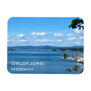 Zomerse uitzicht van Oslofjord vanuit Oslo Magneet