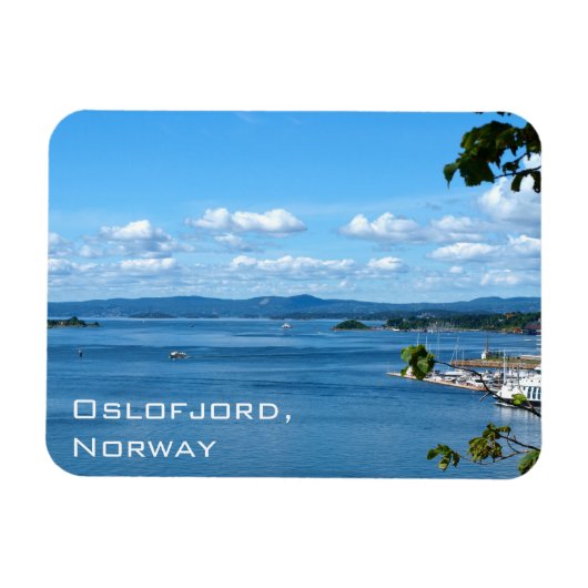 Zomerse uitzicht van Oslofjord vanuit Oslo Magneet (Horizontaal)