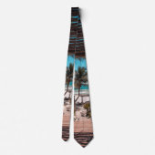 ZOMERSEIZOEN ZONSONDERGANG STRAND UITZICHT STROPDA STROPDAS (Achterkant)