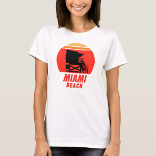 Zomershirt - strand van Miami - toren! T-shirt