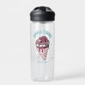 Zomersmaken Druppelend ijs Waterfles (Voorkant)