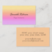  zomersoneel ontwerp visitekaartje (Voorkant / Achterkant)