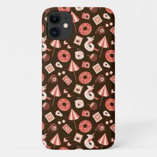Zomerspullen Chocolade bruine achtergrond iPhone 11 Hoesje