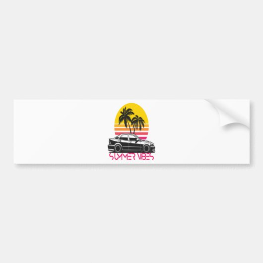 Zomerstemming Bumpersticker (Voorkant)