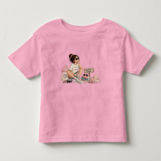 Zomerstemming Cute Girl Vakantie T-Shirt