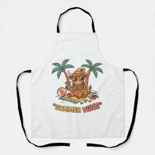 Zomerstemming Cute Hoogland Koe Strand Vakantie T- Schort