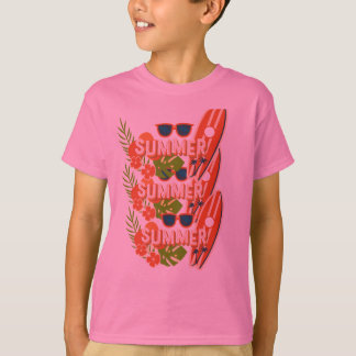Zomerstemming – Kleurrijk strand & vakantie T-shir T-shirt