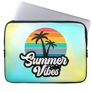Zomerstemming met Palmboom Ontwerp Laptop Sleeve