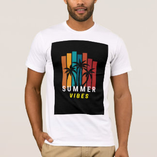 Zomerstemming Palmboom Grafische T-shirt