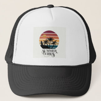 Zomerstemming Palmboom Zonsondergang T-Shirt Desig Trucker Pet