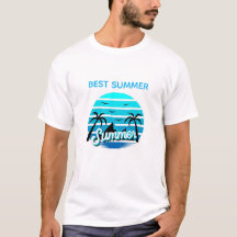 Zomerstemming Retro Design t-shirt ontwerp