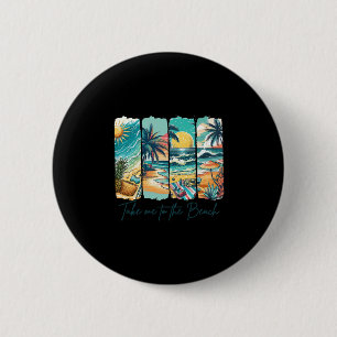 Zomerstraling Strandvakantie Zomer brengt me naar Ronde Button 5,7 Cm