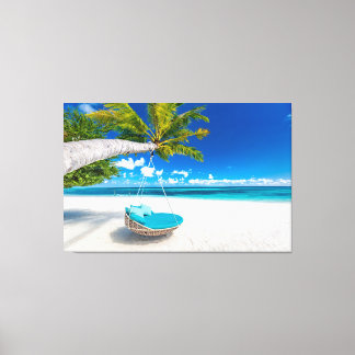 Zomerstrand Canvas Afdruk