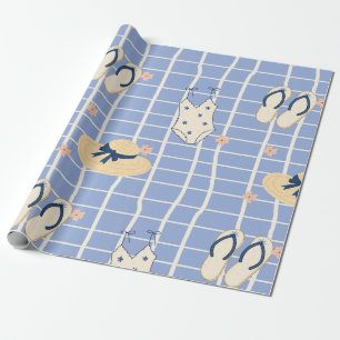 Zomerstrand Essentials Patroon (1) Cadeaupapier