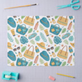 Zomerstrand Essentials Patroon (1) Tissuepapier (Craft)