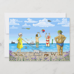 Zomerstrand Feestdagenkaart