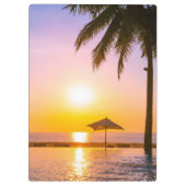 Zomerstrand met Zee Klembord (Achterkant)