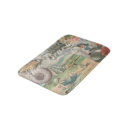 Zomerstrand octopus antiek zeilen badmat (Gekanteld)