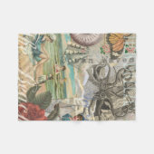 Zomerstrand octopus antiek zeilen fleece deken (Voorkant (Horizontaal))
