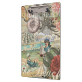 Zomerstrand octopus antiek zeilen klembord (Links)