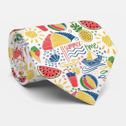 zomerstrand stropdas (Opgerold)