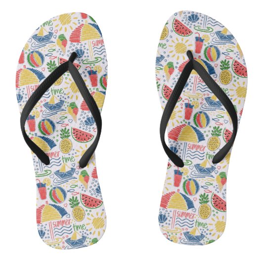 Zomerstrand teenslippers (Voetbed)