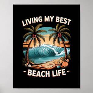 Zomerstrand Tropische Vakantie Sfeer En Zonnige Pa Poster