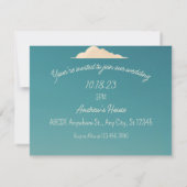 Zomerstrand vibe save the date (Achterkant)