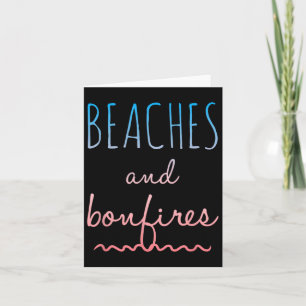 Zomerstranden Bonfires Love Gezegde Vakantie Schat Kaart