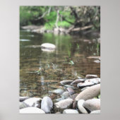 Zomerstream foto rustige scène poster (Voorkant)