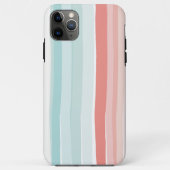 zomerstrepen in koraal en turkooizen Case-Mate iPhone case (Achterkant)