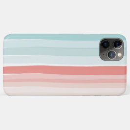 zomerstrepen in koraal en turkooizen iPhone 11 pro max hoesje