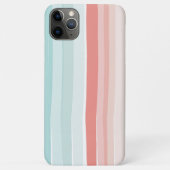 zomerstrepen in koraal en turkooizen Case-Mate iPhone case (Achterkant)
