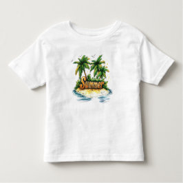 Zomertekst - Tropisch zomereiland Kinder Shirts