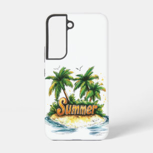 Zomertekst - Tropisch zomereiland Samsung Galaxy Hoesje