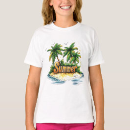 Zomertekst - Tropisch zomereiland T-shirt