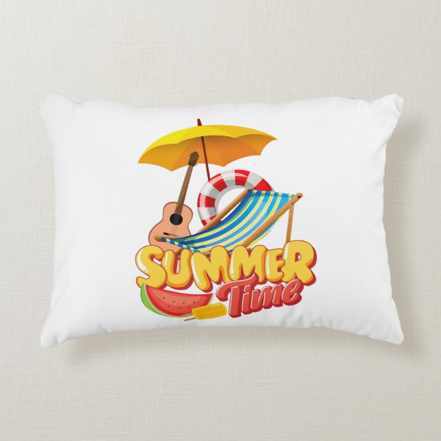zomertijd accent kussen (Voorkant)