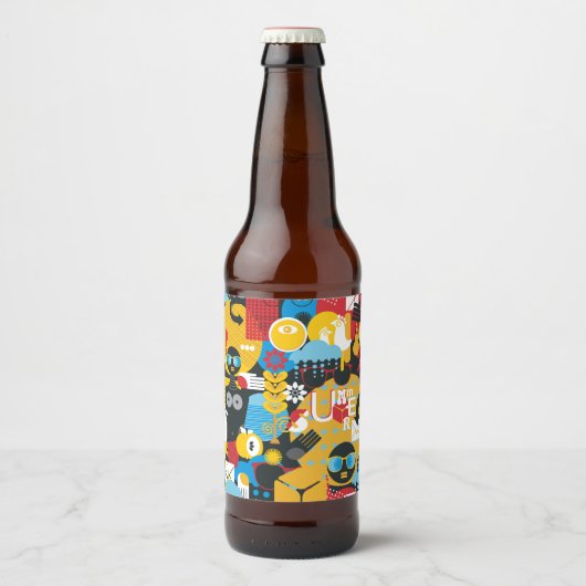 zomertijd bier etiket (Voorkant)