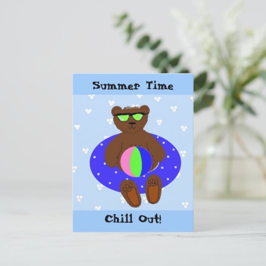 zomertijd briefkaart (Staand voorkant)