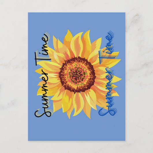 zomertijd briefkaart (Voorkant)