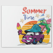 zomertijd cadeaupapier (Vlak)