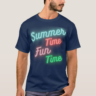 Zomertijd Fun Time Fun Summer Beach Sand Surf De T-shirt