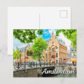 Zomertijd in Amsterdam, Nederland Briefkaart (Voorkant / Achterkant)