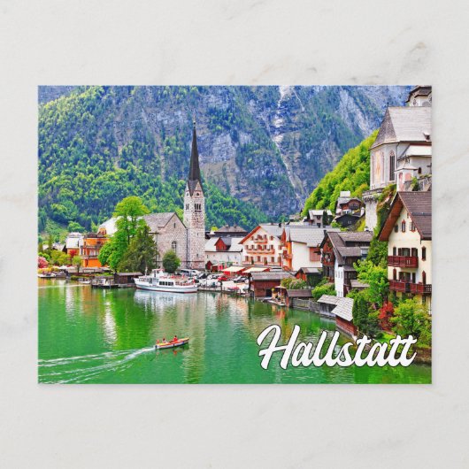 Zomertijd in Hallstatt, Oostenrijk Briefkaart (Voorkant)