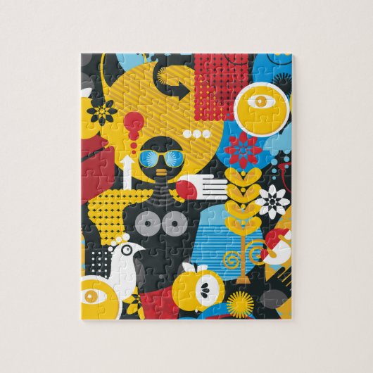 zomertijd legpuzzel (Verticaal)