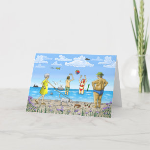 Zomertijd op het strand Verjaardag Kaart