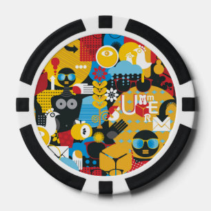 zomertijd poker chips